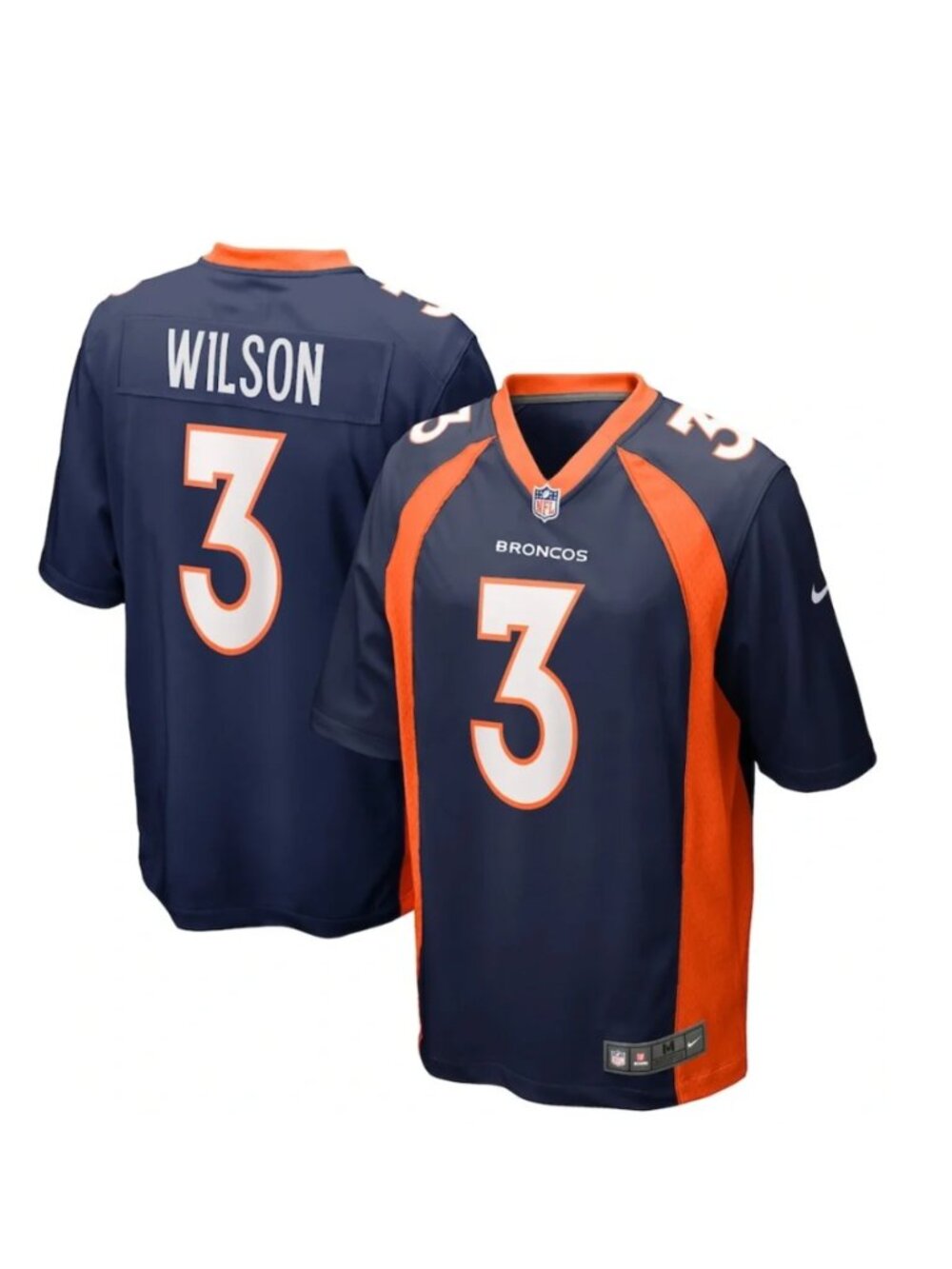 Russell Wilson Denver Broncos Nike Alternate Game Jersey - Navy Size L XL